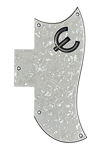Epiphone SG Standard & E ���S �X�^�C�� �M�^�[ �s�b�N�K�[�h �X�N���b�` �v���[�g (4 �v���C �z���C�g �p�[��) �p