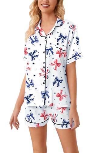 Image of Girls & Womens Satin Pajamas Set, Silk Button-Down Sleepwear 2 Piece Nightwear, 3 Years - Women XXL