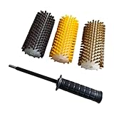Baoblaze Ski Brush Kit Snowboard ing Brush Set Lightweight Easy to Handle Maintenance, 15cm