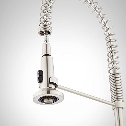 Signature Hardware 449251 Presidio 1.8 Gpm Single Hole Pre-Rinse Pull Out Kitchen Faucet #TOP1