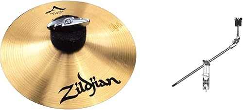 Zildjian - Platillo Zildjian Splash de 6 pulgadas y brazo de pluma de platillo Zildjian con abrazadera