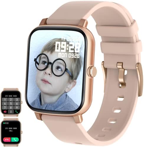 Smart Watch Dial/Receive Calls, Fitness Tracker 1.7'' Smartwatch for Women Men with Text/Call/Heart Rate/Sleep Monitor/AI Voice/Game 150+ Faces, Step Tracker Smart Watch for Android Phones and iOS