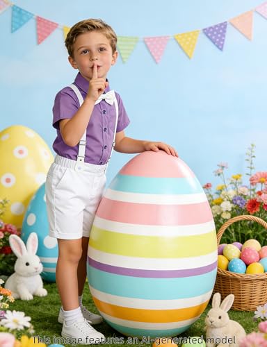 Image of A&J DESIGN Baby Boys Gentleman Suit, 2Pcs Outfit Shirt & Pants