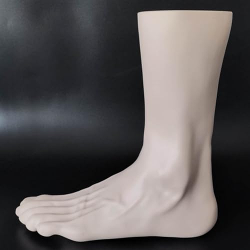 image for Yangshine Lifelike Manikin Feet PVC Foot Lifesize Male Mannequin Foot 