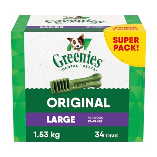 GREENIES Dog Treats Original Large Natural Dental Care, (34 Treats) 54oz. Pack image 5