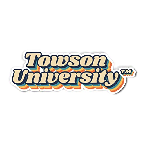 Desert Cactus Towson University Sticker TU Tigers Vinyl Decal Laptop Water Bottle Car Scrapbook (70's Name Sticker)