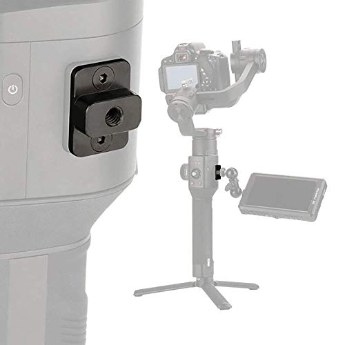 Image of SHOPEE Monitor Mount Holder Handheld Gimbal Al Alloy CNC Adapter Portable Extension 1 /4 Inch Screw External Monitor Plate Mount Compatible with Ronin S, Black