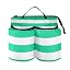 Mint Green White Stripes