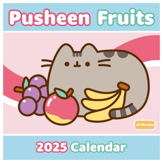 Pyramid International Pusheen Calendario 2026 – Planificador oficial de 16 meses, adorables ilustraciones de Pusheen, cuadrícula grande para notas, regalo para fanáticos de Pusheen y amantes de los