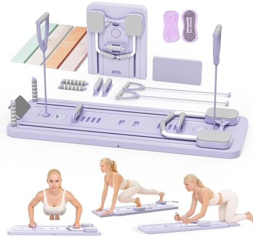 ピラティス マシン プロ監修 自動リバウンド付き折りたたみ式 静音 ピラティスボード 家庭用 ダイエット器具 初心者向け 腹筋マシ...