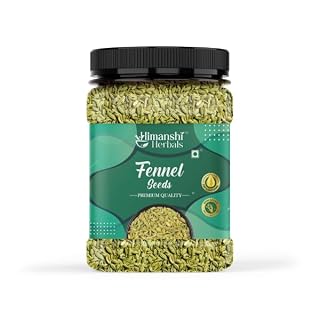 HIMANSHI HERBALS Organic Fennel Seeds (Saunf) 200g – Natural, Fresh & Aromatic, Saunf for Cooking, Mouth Freshener & Wellness, Rich Flavor, Hygienically Packed
