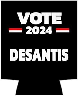 1 Pack - Vote Desantis 2024 Election Political Drink Cooler Sleeve