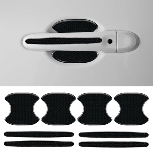H-Quenby 8 PCS Car Door Handle Sticker for Magnite Nissan 2025,2026, Flexible Anti-Bumping Anti-Scratch Protector, Self-Adhesive Scratch Collision Protection Guard, B