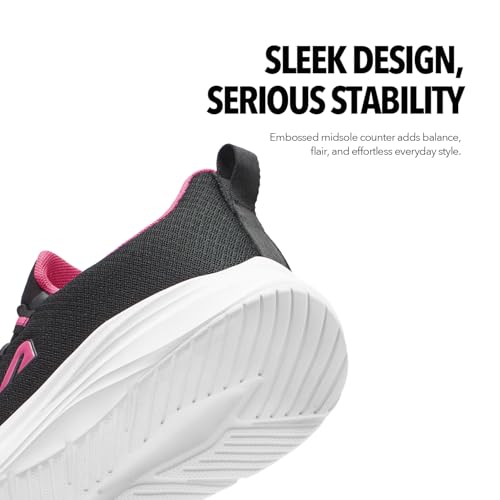 Image of Boldfit Walking Shoes for Women, Breathable Mesh Upper Cushioned Insole & Durable Eva Sole Lightweight, Slip-Resistant Sneakers for Daily Use Walking Shoes for Woman