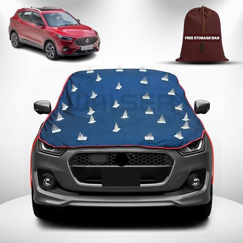 Image of WALSER Spike Car Cover for MG Astor | Anti-Climb Nail Guard for Dogs & Monkeys | Protects Bonnet, Roof & Dicky | UV, Dust & Snow Protection | Spike Cover with 4 Adjustable Hook