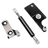 Slow Down Compress Funktion HONGYAN Fit for Toyota Hilux GUN125 Revo 2015 2016 2017 Pickup Zubehör Stainless Heckklappen Slow Down Gas Shock Assist Struts Dämpfer (Color : Black)