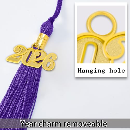 Image of 2026 Graduation Cap and Gown Matte Unisex for High School Bachelor | Heavyweight Matte Polyester, Zipper Closure, Adjustable Cap with 2026 Tassel, Sizes 39-60, Bulk Orders Available