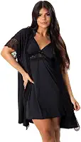 Kit Camisola e Robe Amamentação Feminino Gestante Para Amamentar Kit Pijama