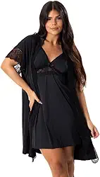 Kit Camisola e Robe Amamentação Feminino Gestante Para Amamentar Kit Pijama