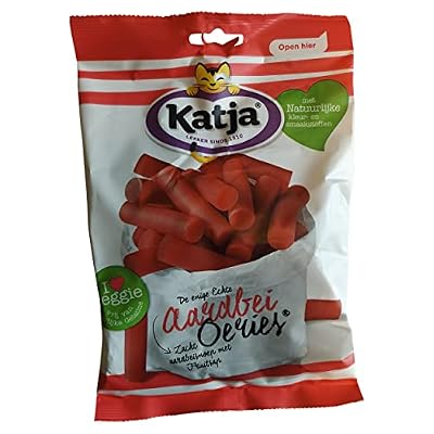 Katjes Gummies | Strawberry Licorice | Katja Candy | Strawberry Liquorice | 9.7 Ounce