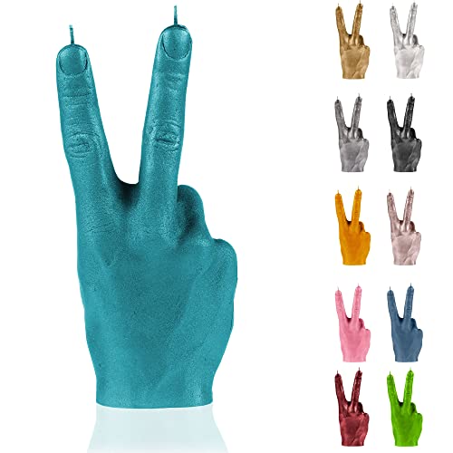 Candellana Hand PEACE Vela - Figurita de Mano - Deco Guay - Deco Gótico - Vela Deco Grunge - Deco Heavy Metal - Decoración de Habitación Grunge - Gadgets de Oficina - Vela Deco - Vela Divertida Cover