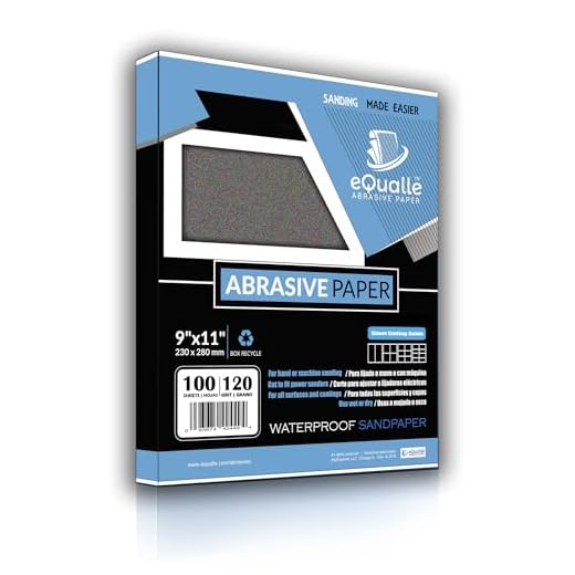 120 Grit Sandpaper Sheets for Wood Preparation