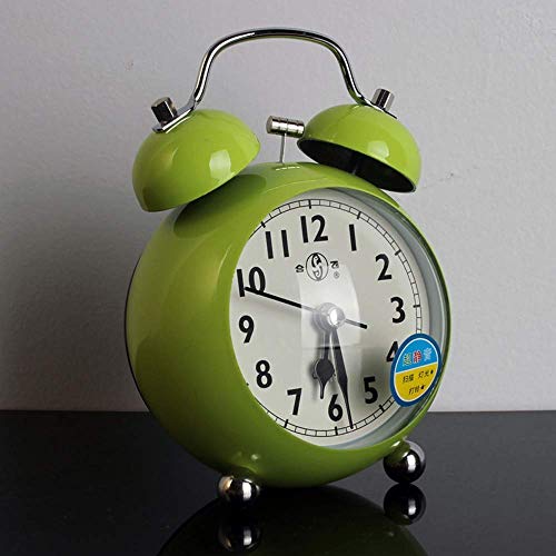 Wecker für Kinder zu Lernen 3-Zoll-Creative-Analog-Quarz-Mini No Noise Mit Nachtlicht Reisewecker