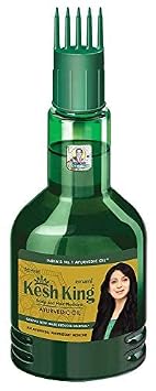 KESH KING Ayurvedic Hair Oil | Herbal Oil with Bhringraj & Amla | Enhance Hair Growth | Reduce Hairfall | Nourishes Scalp | Provides Long & Thick Hair | 3.38 Fl Oz/100ml