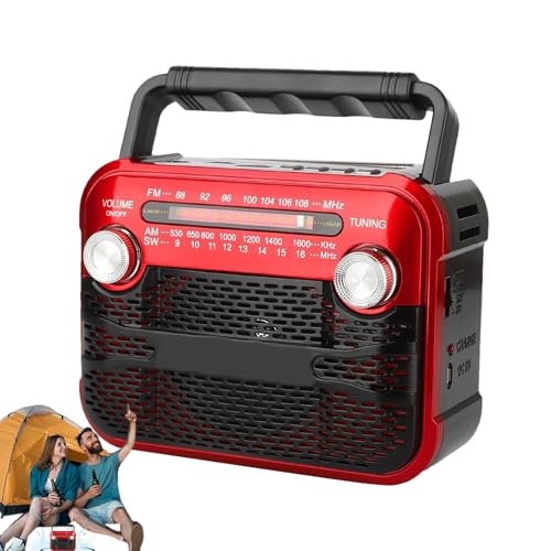 Radio solaire de camping pour randonnée et survie en tempête