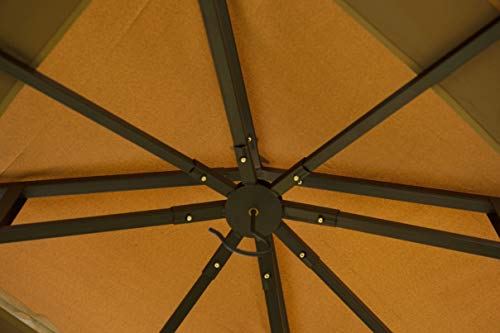 Gojooasis Patio Metal Gazebo Garden Backyard Shelter Outdoor Barbecue Canopy Party Tent #TOP2