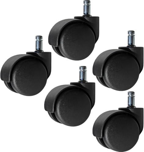 for Office Chair Replacements | Heavy Duty Casters | Set of 5