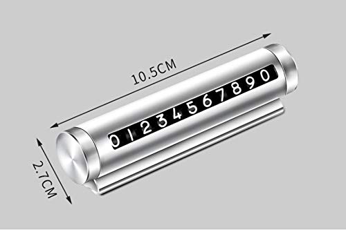Plaque d'immatriculation aluminium rotative pour stationnement auto - 2
