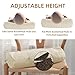 LOFE Buckwheat Pillow - Adjustable Buckwheat neck Pillow(17x6) to Provide Firm Support, Neck Roll Pillows for Side and Back Sleepers, Cylinder Bolster Pillows with Organic Pillowcase
