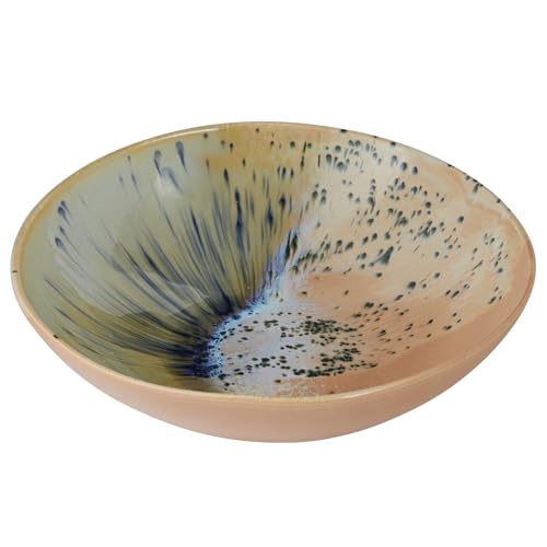 BUTLERS Salatschale SINTRA 32cm Steinzeug 2,5L | Servierschüssel reaktive Glasur | Unikat Geschirr kunstvolle Optik | Schale für Salat Pasta Obst | Bowl spülmaschinenfest mikrowellensicher