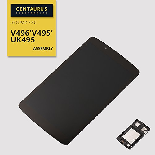 Assembly Replacement for LG G pad F 8.0 V496 V495 UK495 LCD Display Touch Digitizer Screen + Frame (Black) Full Part