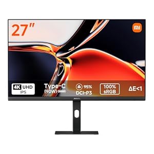 XIAOMI Moniteur 27 Pouces,4K UHD 3840 x 2160 IPS 100% sRGB, P27UCB-RAGL