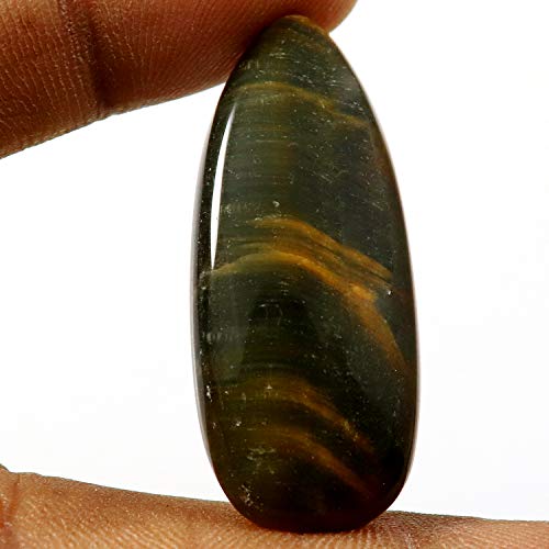 Cabochon œil de tigre bleu 32,3 carats de petite taille pour création - 2