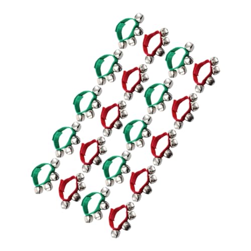 BESPORTBLE 20 Pcs Jingle Bell Bracelets Party Wrist Bands for Dancing Craft Bells Random Color