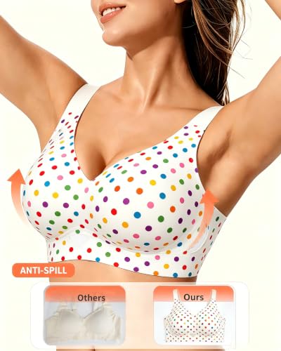 Image of Smoothing Bra Anti Sagging Wireless Push Up Bras for Women No Underwire Full Coverage Bra Comfy Bras for Women