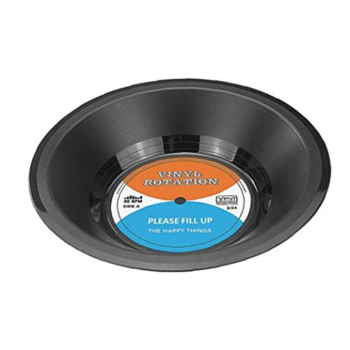 Lankater - Lankater 1pc Vinyl Record Book, Obst Süßigkeiten Schüssel, Küche Zubehör, Sammelbaren Artikel Für Fans, Dekorative Schale
