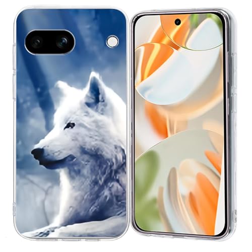 Cxzaqwer Schutzhülle für Google Pixel 8 Pro, für Mädchen und Frauen, schlank, stoßfest, klar, Blumenmuster, weich, flexibel, TPU, Schutzhülle für Google Pixel 8 Pro, Canis Lupus Arctos