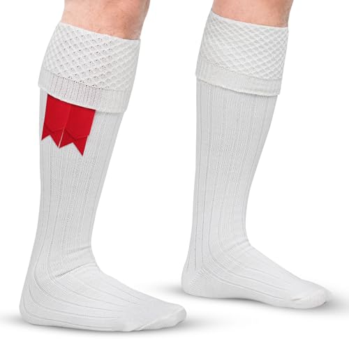 DSS KILTS-Kilt Hose, Tradional Scottish Kilt Scocks Wool Blend, Bubbled Design Kilt Socks for USA Shoe Sizes
