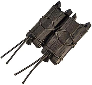 High Speed Gear - Double Pistol Taco Magazine Pouch for Rapid Response, Black