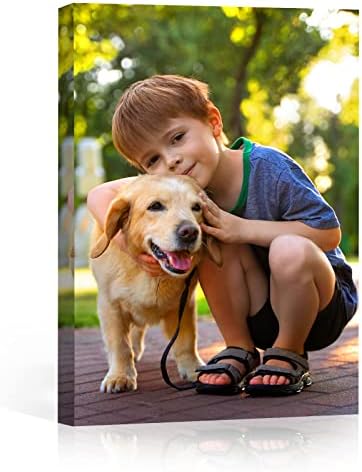 Gowelly Personalized Canvas Prints with Your Photos - Unique Canvas Wall Art and Home Decor (Framed 8"x10") - Custom Photo Gifts for Mom/Dad/Friends/Family - Custom Poster & Prints - HD Digital Print