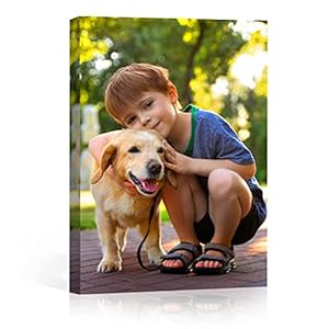 Gowelly Personalized Canvas Prints with Your Photos – Unique Canvas Wall Art and Home Decor – Custom Photo Gifts for Mom/Dad/Friends/Family Member, Custom Poster & Prints, and Dog Memorial Gifts for Loss of Dog