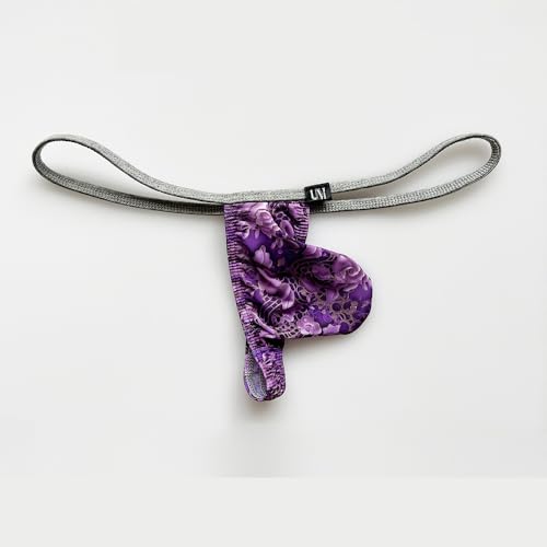 COMLIFE Men's Fashion Printed Ice Silk Underwear Sexy Low Waist Stretch Thongs4