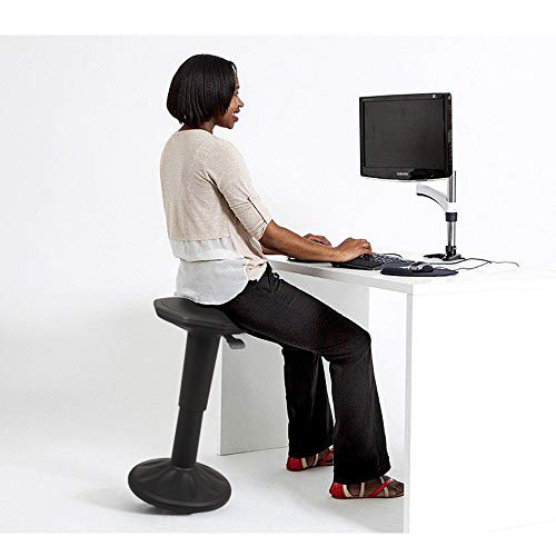 Image of GIA Adjustable Height Wobble Chair - Active Motion Leaning Stool - Sitting Balance Chair for Office Stand Up Desk - Wobble in Your Own Way