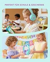 iClever Mädchen Kopfhörer Kinder mit 3,5 mm Kabel für Schule/Tablet/Reisen – Ansicht 5