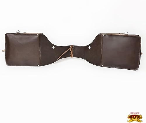 Vista 30 de HILASON Western Horse - Bolsa de sillín de cuero resistente y tradicional Bolsa de sillín Bolsa de sillín de caballo Bolsa de sillín