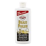 HOPE'S Brass Polish and Cleaner - Protective Tarnish Remover - Great Brass, Copper, Chrome, and Sterling Silver Polish - Polisher for Home Decor, Music Instruments, and Jewelry, 8 Fl Oz, Pack of 1